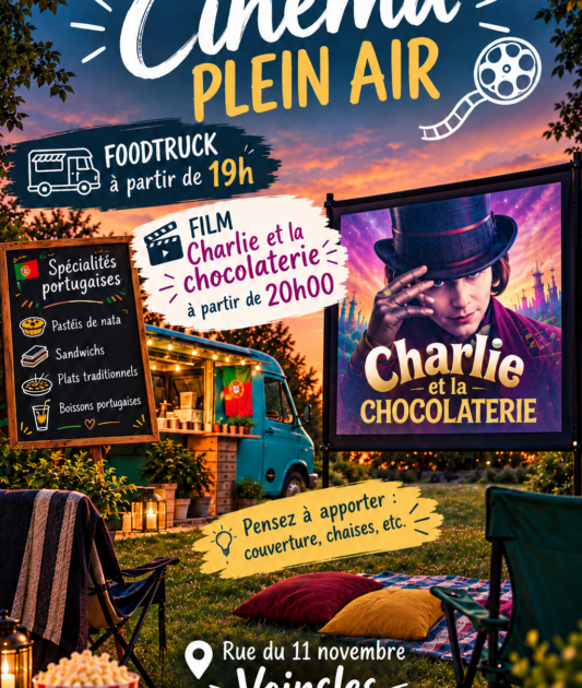 Cinéma en plein air à Voinsles
